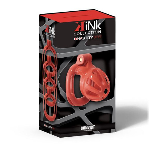 Kink Chastity Convict Cock Cage Xs Orange