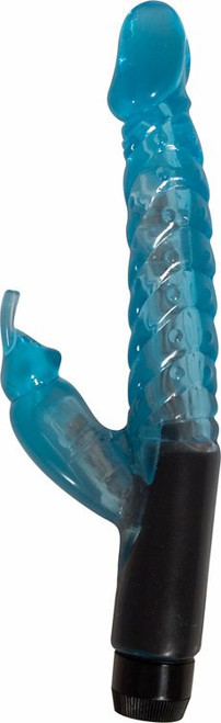 Jelly Mini Rabbit Vibro Wand Blue