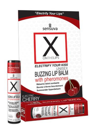 X On The Lips Buzzing Lip Balm Electric Cherry