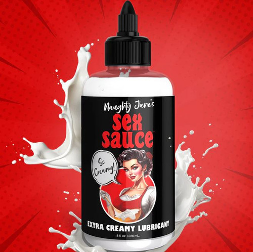 Ss Naughty Janes Sex Sauce Extra Creamy Lube 8 Oz
