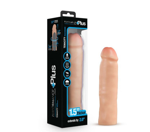 Performance Plus 2in Silicone Penis Xtender Beige