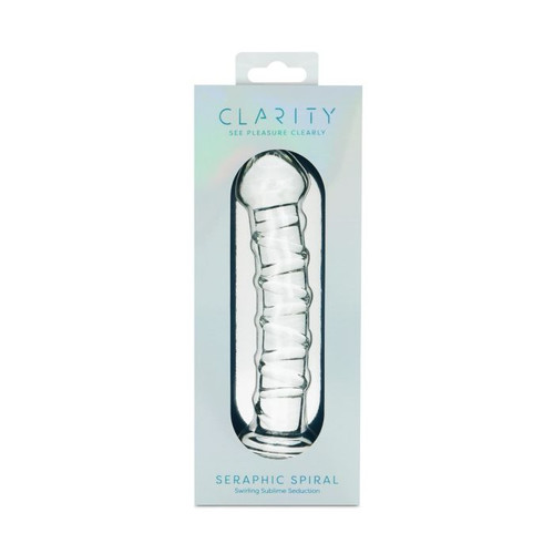 Clarity Glass Dildo Seraphic Spiral