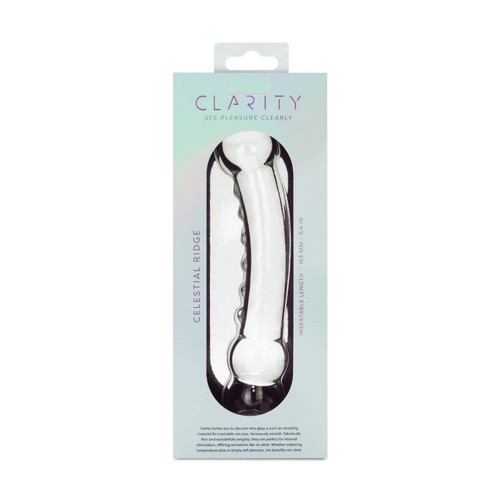 Clarity Glass Dildo Celestial Ridge