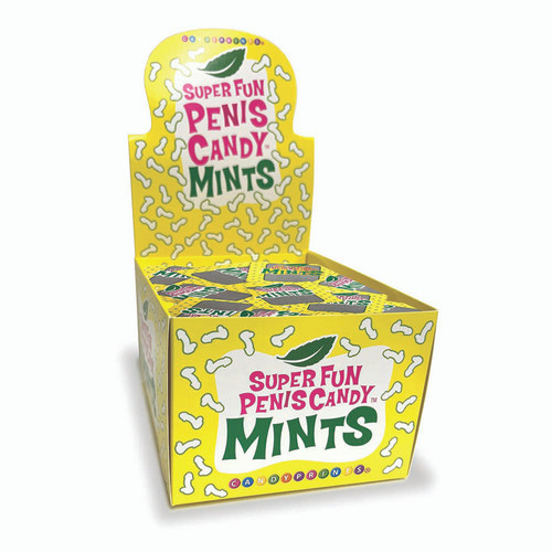 Super Fun Penis Mints 5pc Bags Display Of 100 Bags