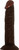 Afro American Whopper Vibrating 8in Brown