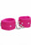 Ouch! Plush Leather Handcuffs Pink