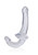 Realrock Strapless Strap On 6in Transparent