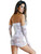 Sheer Keyhole Mini Dress White