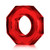 Humpballs Cockring Atomic Jock Clear Red