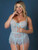 Baby Doll & Thong Blue 2xl