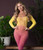 Seamless Body Stocking Ombre Sunset O/s