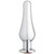 Cloud 9 Gems Silver Chromed Tall Anal Plug Medium