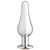 Cloud 9 Gems Silver Chromed Tall Anal Plug Small