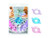 Elastomer Set Blue Purple Pink