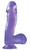 Basix Rubber Works 6.5in Purple Dong W/suction Cup