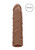 Realrock Penis Sleeve 7in Tan