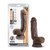 Dr Skin Plus 8in Thick Dildo W/ Squeezable Balls Chocolate