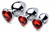 Booty Sparks Red Heart Gem Anal Plug Set