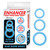 Enhancer Blue Glow Rings