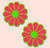 Pastease Glow In The Dark Pink & Green Flowers