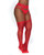 Pantyhose W/ Garters Red Q/s