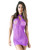 Halter Lacy Dress Purple