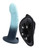 Duo Silicone Dildo (non Vibrating) With Harness Turquoise/black
