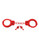 Fetish Fantasy Designer Red Metal Handcuffs