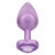 Jewel Large Amethyst Heart Plug