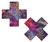 Pastease Plus X Neon Rainbow Tie Dye Snake Print Cross Nipple Pasties