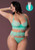 Caribbean Crush Longline Bra & Panty Aqua 2xl