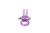 Ribbidy Rabbit Vibrating Cock Ring-purple