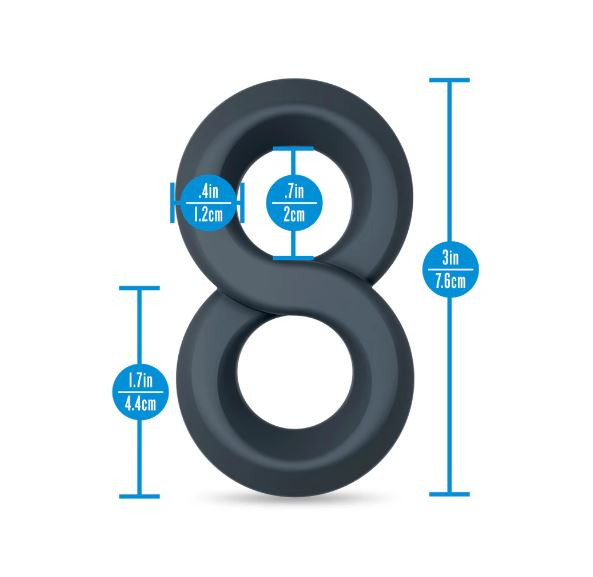 Performance Plus Launch Double Strap Cock&ball Ring Black