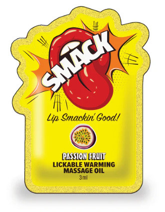 Smack Pouch Massage Oil Passion Fruit Filled Pouch