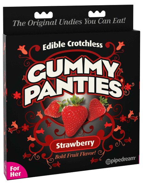 Edible Crotchless Gummy Panties-strawberry