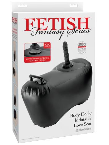 Fetish Fantasy S/ Body Dock Inflatable Love Seat Blk
