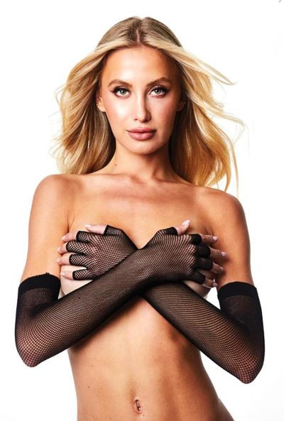 Fingerless Fishnet Opera Glove Black