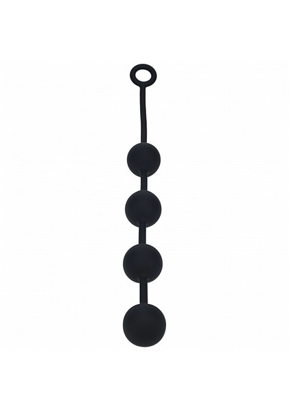 Levelz Round Silicone Anal Balls Xl 50mm Black