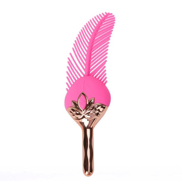 Rayne Silicone Feather Vibe Pink