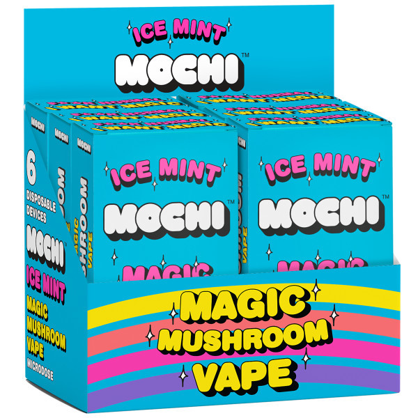 (d)mochi Magic Mushroom Vape Ice Mint 6pack Display