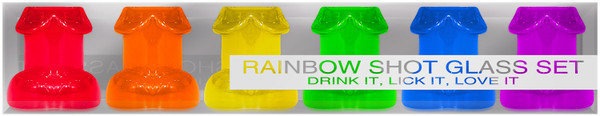 Rainbow Shot Glass Set 6pc