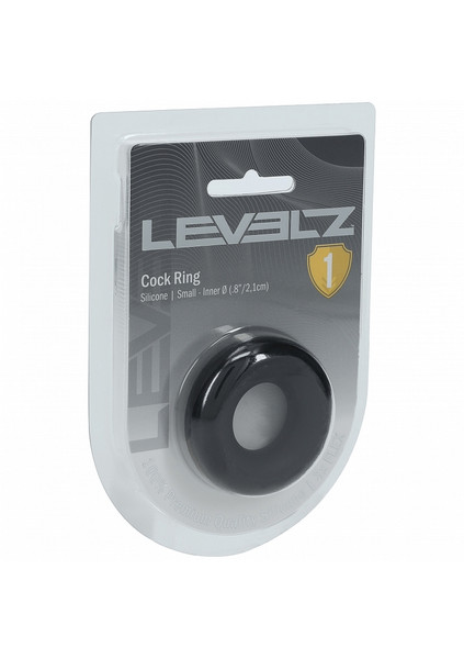 Levelz Liquid Silicone Cock Ring S Black