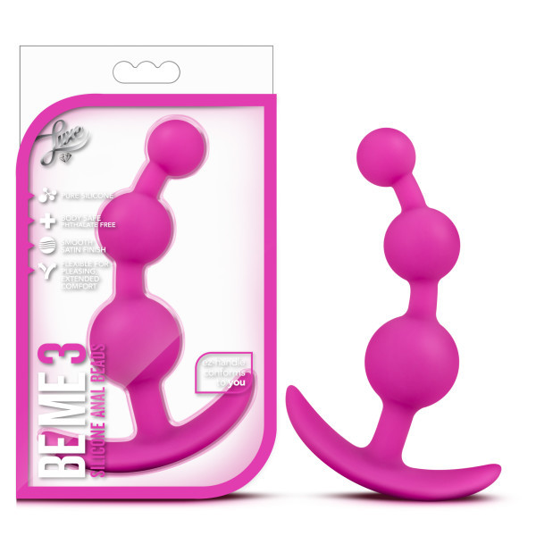 Luxe Be Me 3 Fuschia Anal Plug