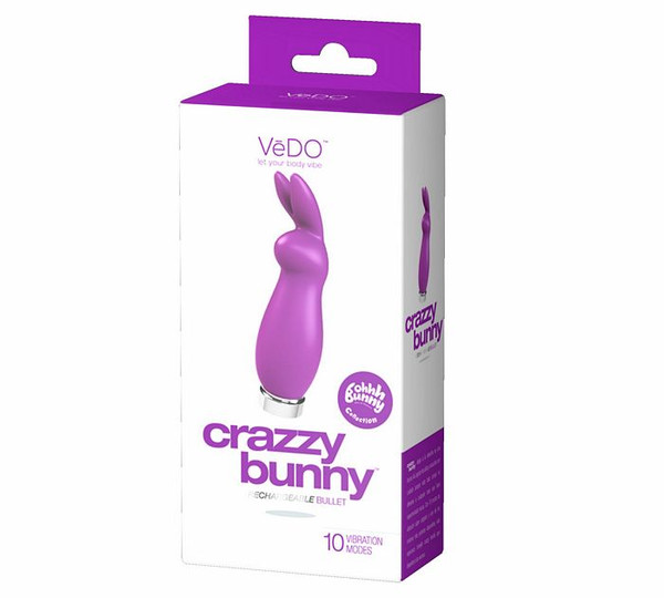 Crazzy Bunny Rechargeable Mini Vibe Purfectly Purple