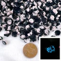 Black & pink luminous flower set