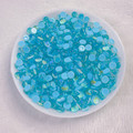 4mm light blue glass rhinestones 