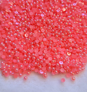200pcs / Set 4mm ABS Flatback Pearls Beads Multicolor Half - Temu