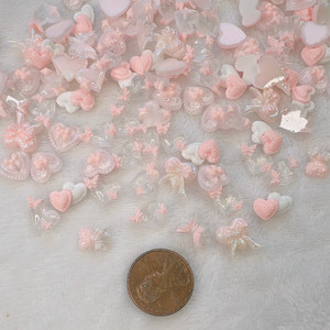 White & pink heart mix 