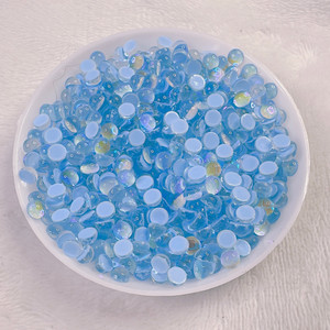 4mm blue glass rhinestones 