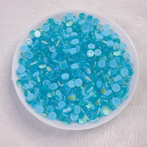 4mm light blue glass rhinestones 